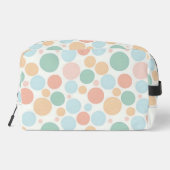 Pastel Color Polka Dots Waschbeutel (Rückseite)