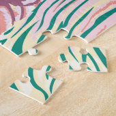 Pastel Color Tiger Art Muster Puzzle (Seite)