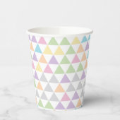 Pastel Color Triangles  Pappbecher (Links)