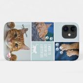 Pastel Colorblock Katzenfokus Monogramm Pet Case-Mate iPhone Hülle (Rückseite (Horizontal))