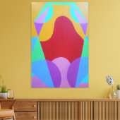 Pastel Colored Abstract Canvas Print Leinwanddruck (Insitu (Wohnzimmer))