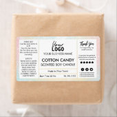 Pastel Colored Cotton Candy Scented Soy Candle (Insitu)