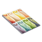 PASTEL COLORED IRISH CELTIC HARPS NOTIZBLOCK (Rechte Seite)