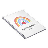 Pastel Colored Rainbow Teacher Notizblock (Rechte Seite)
