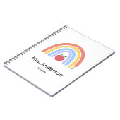 Pastel Colored Rainbow Teacher Notizblock (Linke Seite)