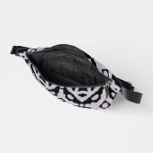 Pastel Colored Squiggly Discs Symmetrical Pattern Bauchtasche (Offen)