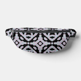 Pastel Colored Squiggly Discs Symmetrical Pattern Bauchtasche