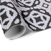 Pastel Colored Squiggly Discs Symmetrical Pattern Geschenkpapier (Rolleneckpunkt)