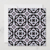 Pastel Colored Squiggly Discs Symmetrical Pattern Karte (Vorderseite)