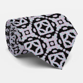 Pastel Colored Squiggly Discs Symmetrical Pattern Krawatte (Gerollt)