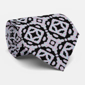 Pastel Colored Squiggly Discs Symmetrical Pattern Krawatte (Gerollt)