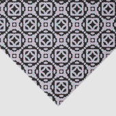 Pastel Colored Squiggly Discs Symmetrical Pattern Seidenpapier (Ausschnitt)