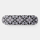 Pastel Colored Squiggly Discs Symmetrical Pattern Skateboard (Horizontal)