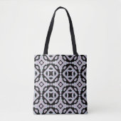 Pastel Colored Squiggly Discs Symmetrical Pattern Tasche (Vorderseite)