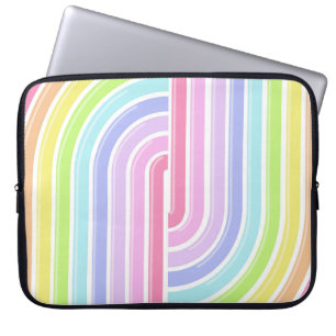 PASTEL COLORED STRIPED PATTERN LAPTOPSCHUTZHÜLLE
