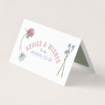 Pastel Colored Wild Floral Advice Cards Visitenkarten<br><div class="desc">Pastellfarbene Wildblumenratenkarte im Visitenkarten-Store.</div>