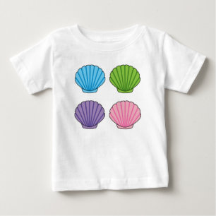Pastel Colorful Seashell Pack Baby T-shirt
