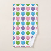 Pastel Colorful Seashell Pack Badhandtuch Set (Handtuch)