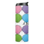 Pastel Colorful Seashell Pack | Eigener Text hinzu Thermosbecher (Nach links gedreht)