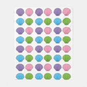 Pastel Colorful Seashell Pack Fleecedecke (Vorderseite)