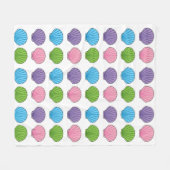 Pastel Colorful Seashell Pack Fleecedecke (Vorderseite (Horizontal))