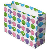 Pastel Colorful Seashell Pack Große Geschenktüte (Rückseite Schrägansicht)