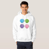 Pastel Colorful Seashell Pack Hoodie (Vorne ganz)