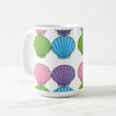Pastel Colorful Seashell Pack Kaffeetasse (Vorderseite Links)
