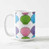Pastel Colorful Seashell Pack Kaffeetasse (Links)