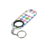 Pastel Colorful Seashell Pack Mini Flaschenöffner (Rückseite Schrägansicht)