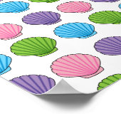 Pastel Colorful Seashell Pack Poster (Ecke)