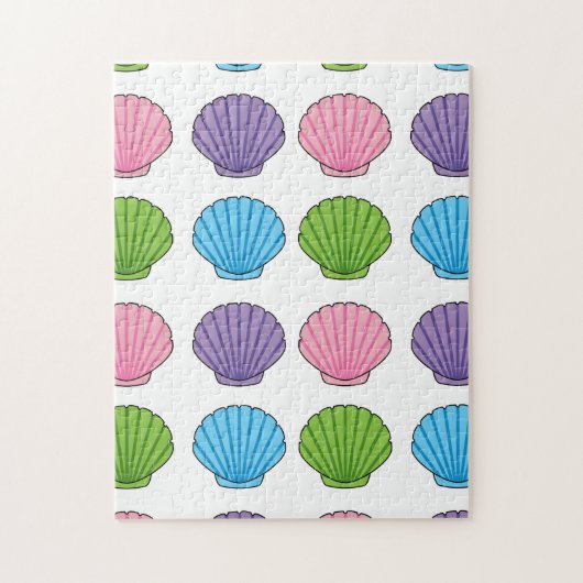 Pastel Colorful Seashell Pack Puzzle (Vertikal)