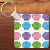 Pastel Colorful Seashell Pack Schlüsselanhänger (Vorderseite)