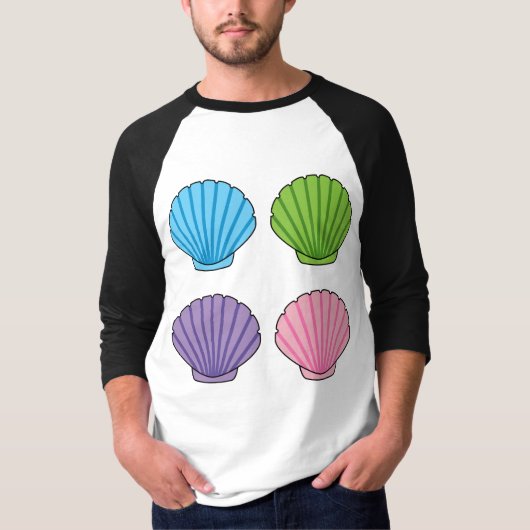 Pastel Colorful Seashell Pack T-Shirt (Vorderseite)