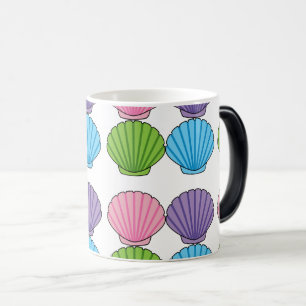 Pastel Colorful Seashell Pack Verwandlungstasse
