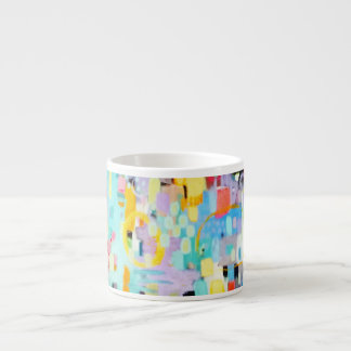 Pastel Colors Abstract Design Espresso Tasse