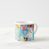 Pastel Colors Abstract Design Espresso Tasse (Vorderseite Rechts)