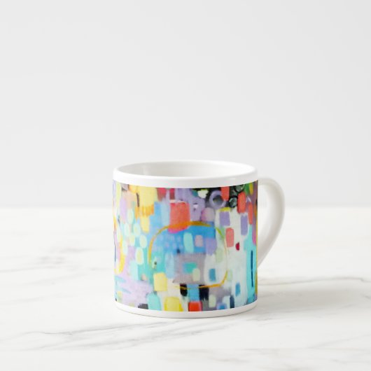 Pastel Colors Abstract Design Espresso Tasse (Vorderseite Rechts)