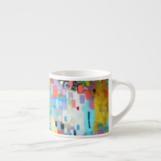 Pastel Colors Abstract Design Espresso Tasse (Rechts)
