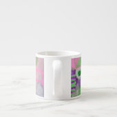 Pastel Colors Abstract Design Espresso Tasse (Rückseite)