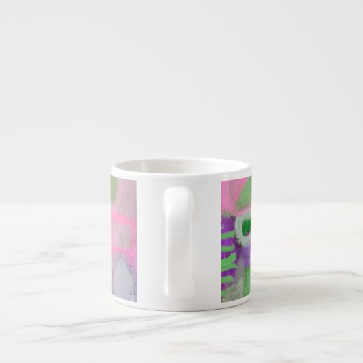 Pastel Colors Abstract Design Espresso Tasse (Rückseite)