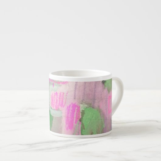 Pastel Colors Abstract Design Espresso Tasse (Vorderseite Rechts)