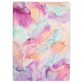 Pastel Colors Alcohol Tinte Personalisiert Klemmbrett (Rückseite)