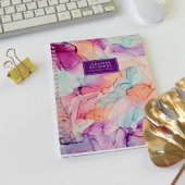 Pastel Colors Alcohol Tinte Personalisiert Notizblock