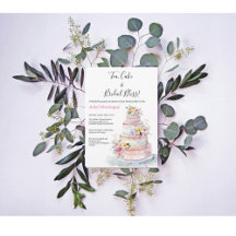 Pastel Colors Blume MultiTier Cake Bridal Tea