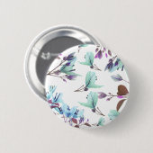 Pastel Colors Bougainvillea Blume Button (Vorne & Hinten)