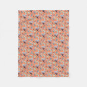 Pastel Colors Bougainvillea Blume Fleecedecke (Vorderseite)