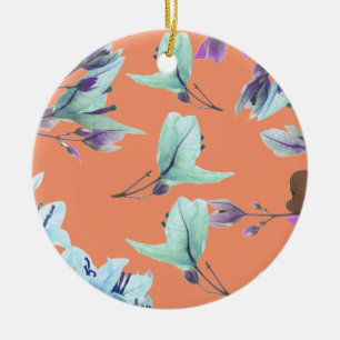 Pastel Colors Bougainvillea Blume Keramik Ornament