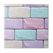 Pastel Colors Brick Muster Fliese (Vorderseite)