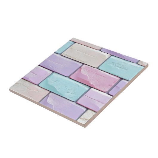 Pastel Colors Brick Muster Fliese (Seite)